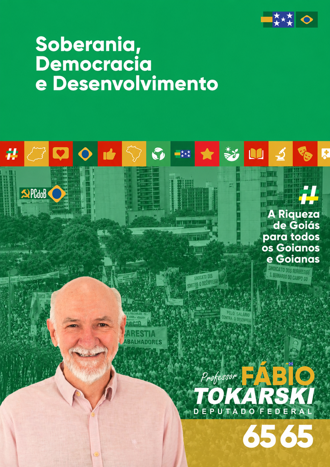 Professor Fábio Tokarski, candidato a deputado federal por Goiás